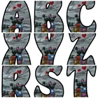 Алмазная 5d картина сделай сам, рисунок из мультфильмов Дисней, Микки Маус, 26 букв, Английский алфавит сделай сам, персонализированное название, свадебный Декор для дома