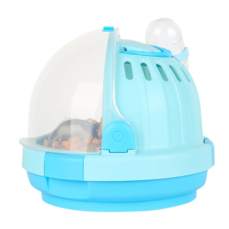 

Small Pet Handheld Hamster Cage Portable Travel Carrier Outdoor Carrying Case