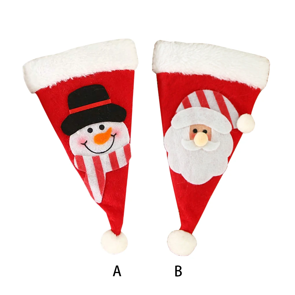 

6 шт., чехол для столовых приборов в виде Деда Мороза