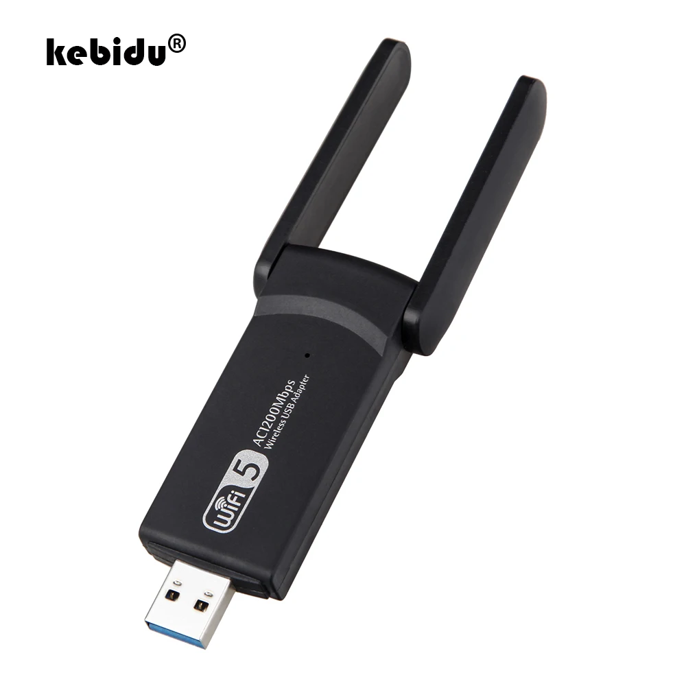 Kebidu беспроводная сетевая карта 5 ГГц 2 4 802.11ac антенный ключ USB адаптер 1200 Мбит/с RTL8812