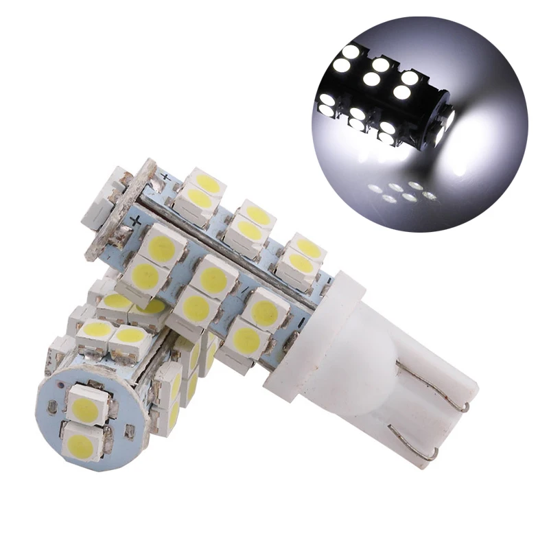 

10 шт. белые Автомобильные светодиодные лампы T10 W5W 1210 26SMD с клиновидным цоколем 194 168 2825 габаритные огни для Чтения номерного знака 12 В