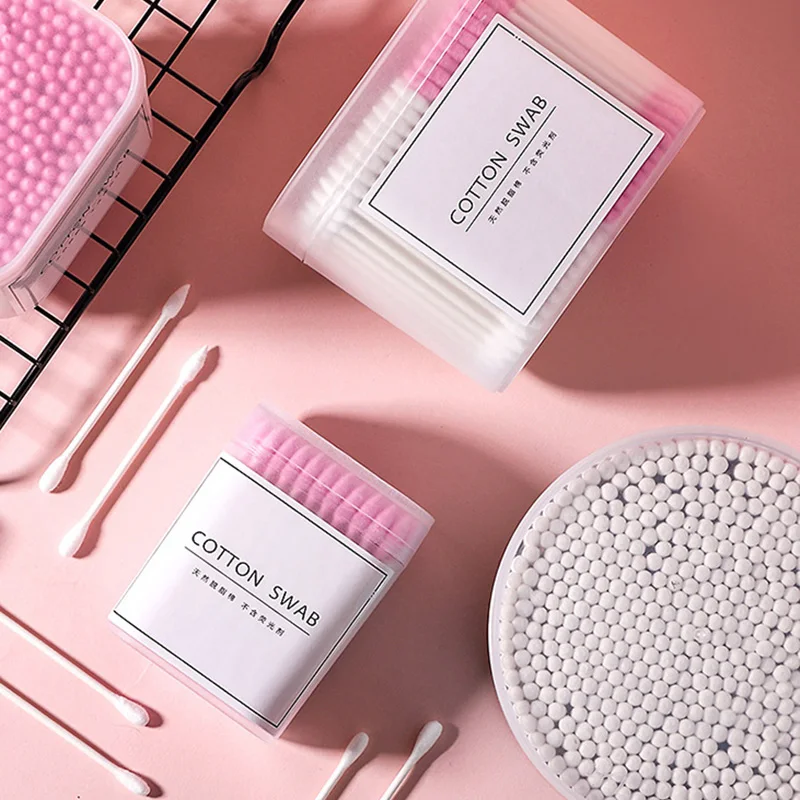 

Disposable Cotton Swab Double Tipped Cotton Buds Ear Makeup Swabs Biodegradable RP