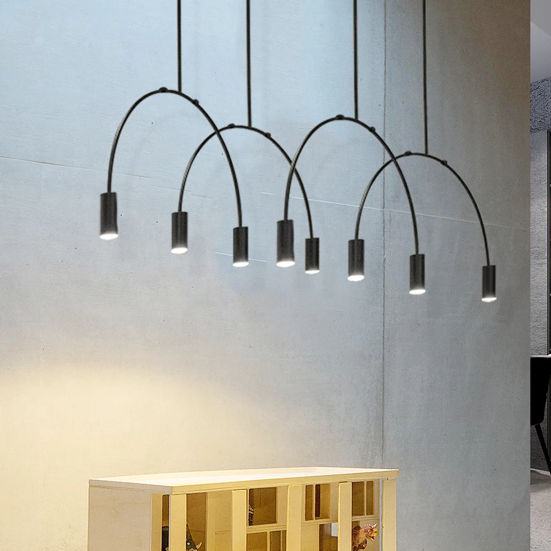 Современные светодиодные подвесные светильники в скандинавском стиле кухонные