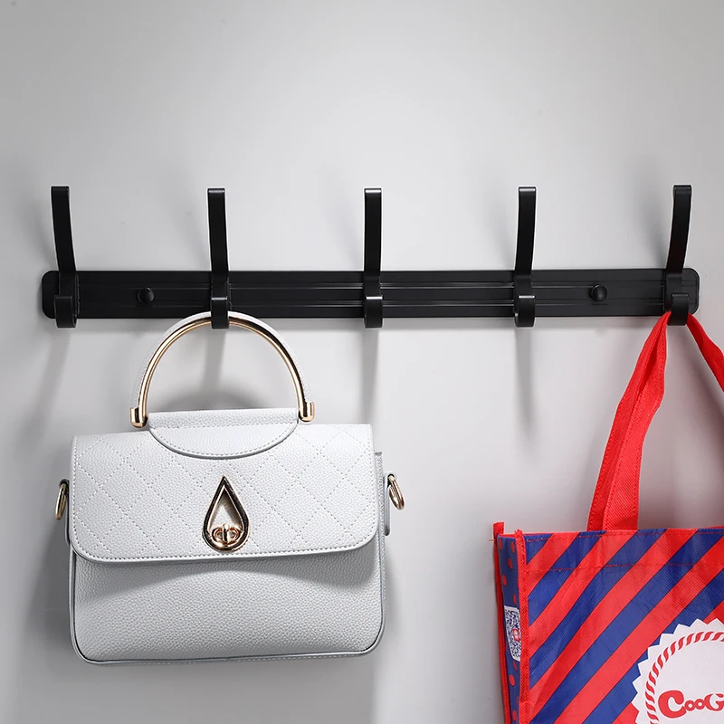 Черный крючок для халата одежды вешалка полотенец Космический алюминий