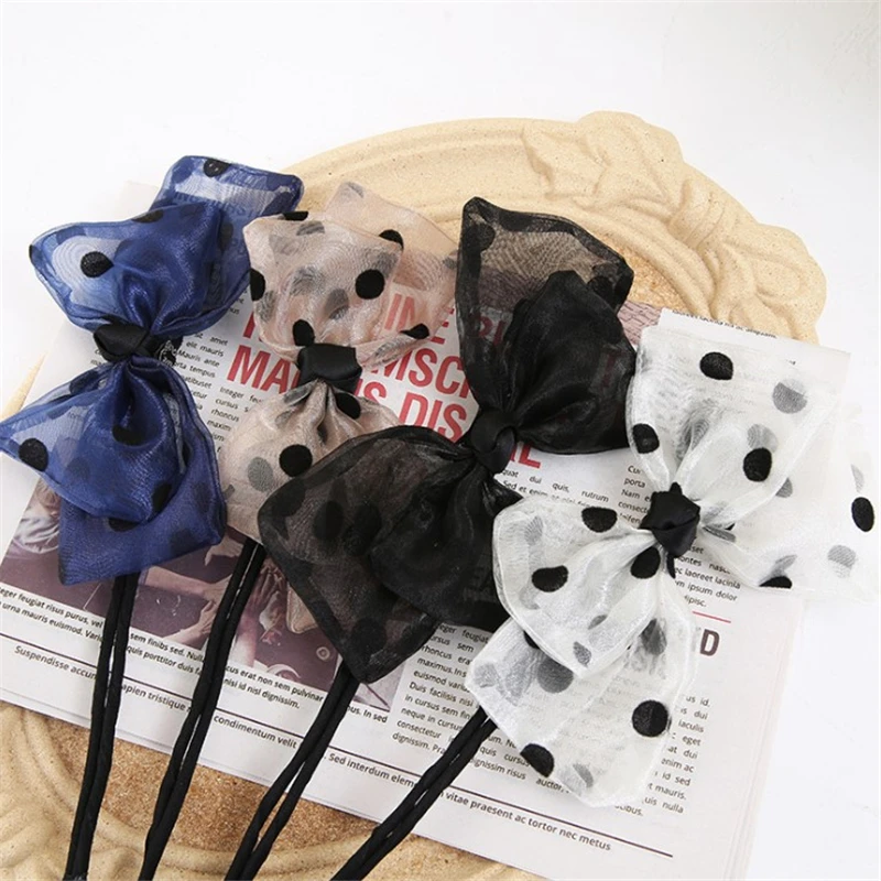 

Women Elegant Bow Tie Hairpins Braided Hair Rope Girls Sweet Headband Fashion Hair Scrunchies Hair Accessories