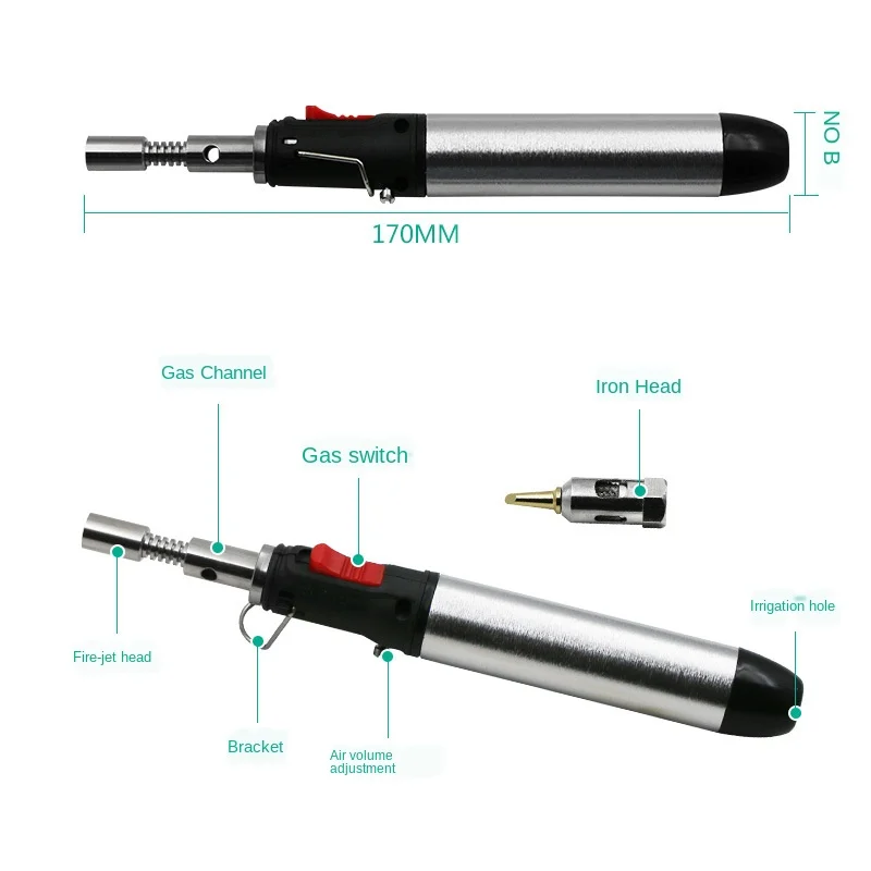 HT-1937 Flame Butane Gas Soldering Iron 12ml Pen Torch Tool Portable Heat Cordless Welding Torches Hot Air Gun | Инструменты