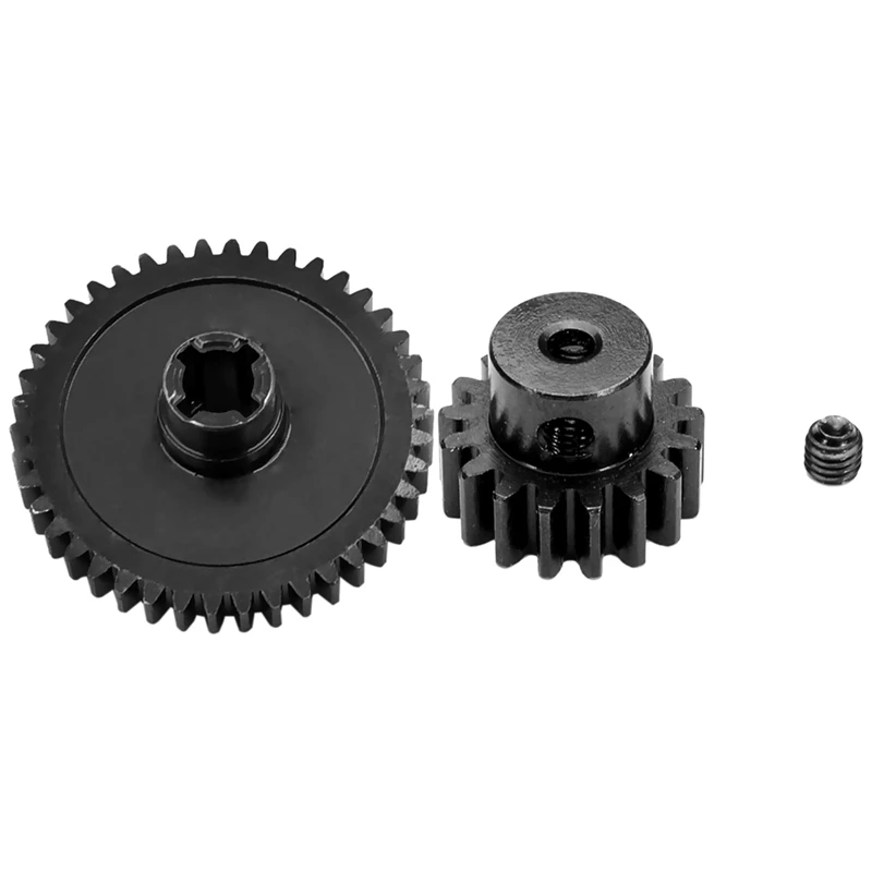 

Steel Metal 38T Diff Main Gear& 17T Motor Pinion Gear Spare Parts for WLtoys 1/18 RC Car A959 A949 A969 A979 K929