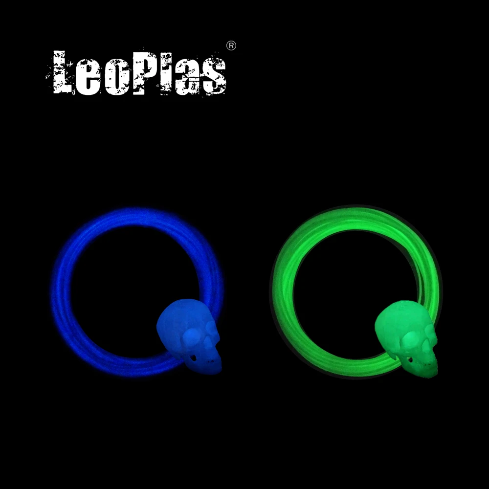 LeoPlas 1 75 мм 10 и 20 метров светящийся в темноте пла наполнитель для 3D принтера
