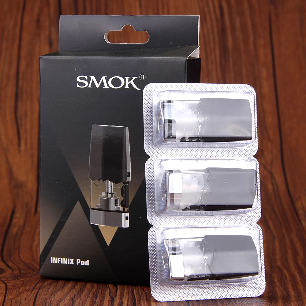 Оригинальный 15 шт. SMOK Infinix Pod с 2 мл Ёмкость & 1.4ohm катушки для Комплект Системы