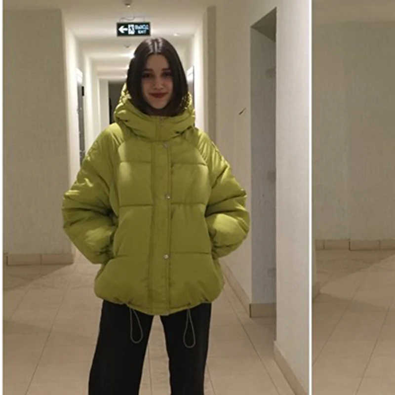 

2021 New Winter Women's Plus Size Fashion Warm And Cold-proof Thickening Comfortable Loose Street Trend Hooded Down Jacket