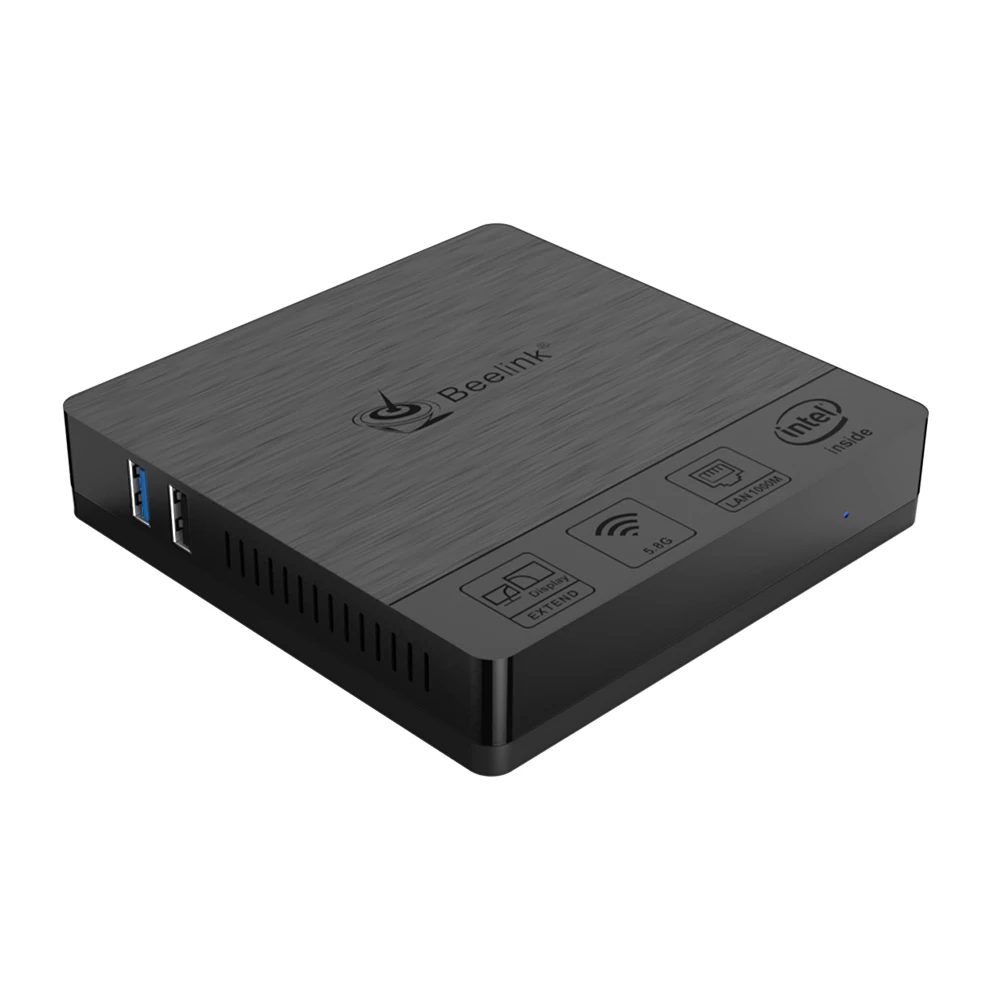 BT3 Pro II Quad Core Windows10 Mini PC In tel Atom x5 Z8350 1000M Lan USB3.0 Dual WiFi HD VGA Display win10 Media Player Box|ТВ-приставки