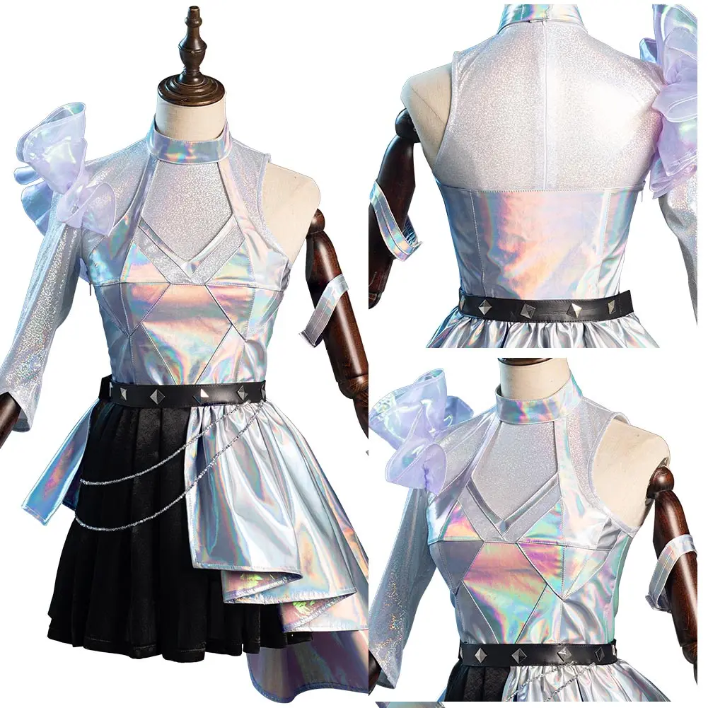

Костюм для косплея LOL KDA Group Seraphine, женское платье, наряды, карнавальный костюм на Хэллоуин