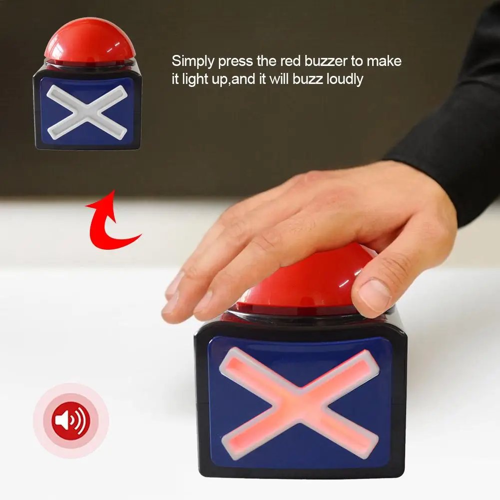 Game Answer Buzzers Alarm Buttons With Sound Light Funny Party Quiz Contest Answer Button Props Game Show Buzzers Dropshipping