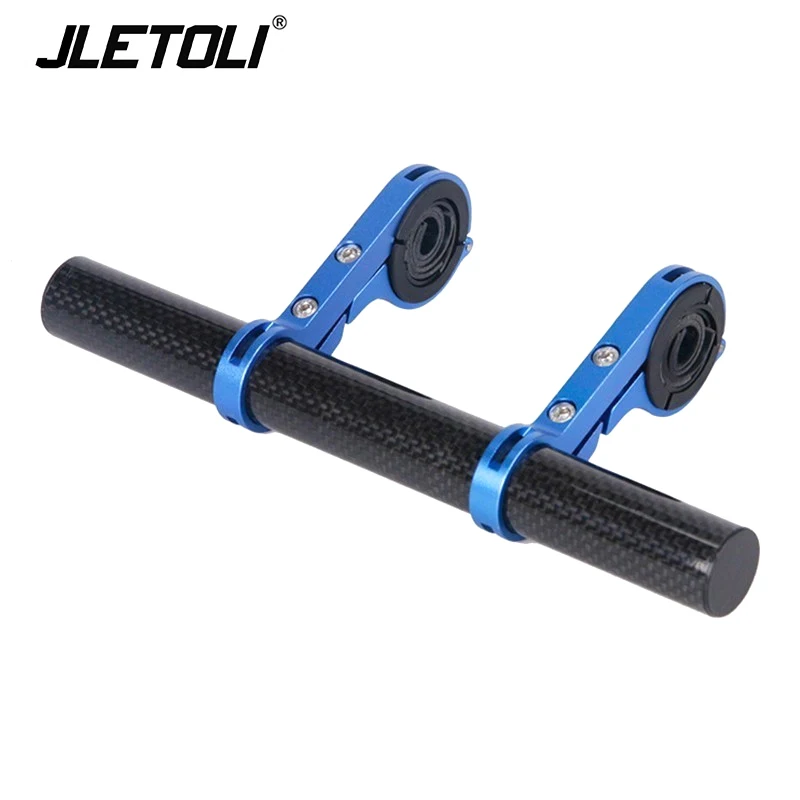 Blue JLETOLI велосипедные стойки MTB руль Расширенный кронштейн бар компьютер держатель телефона велосипед сплав многофункциональный поддержка расширитель - Цвет: Blue