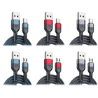 Кабель USB Type-C, Micro USB, для Android, 3 А, 2 м, 0,5 м, для быстрой зарядки и передачи данных, мобильный телефон