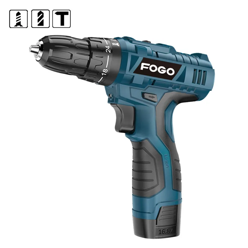Шуруповерт 16 8 в беспроводная отвертка электрическая дрель ударная с крутящим