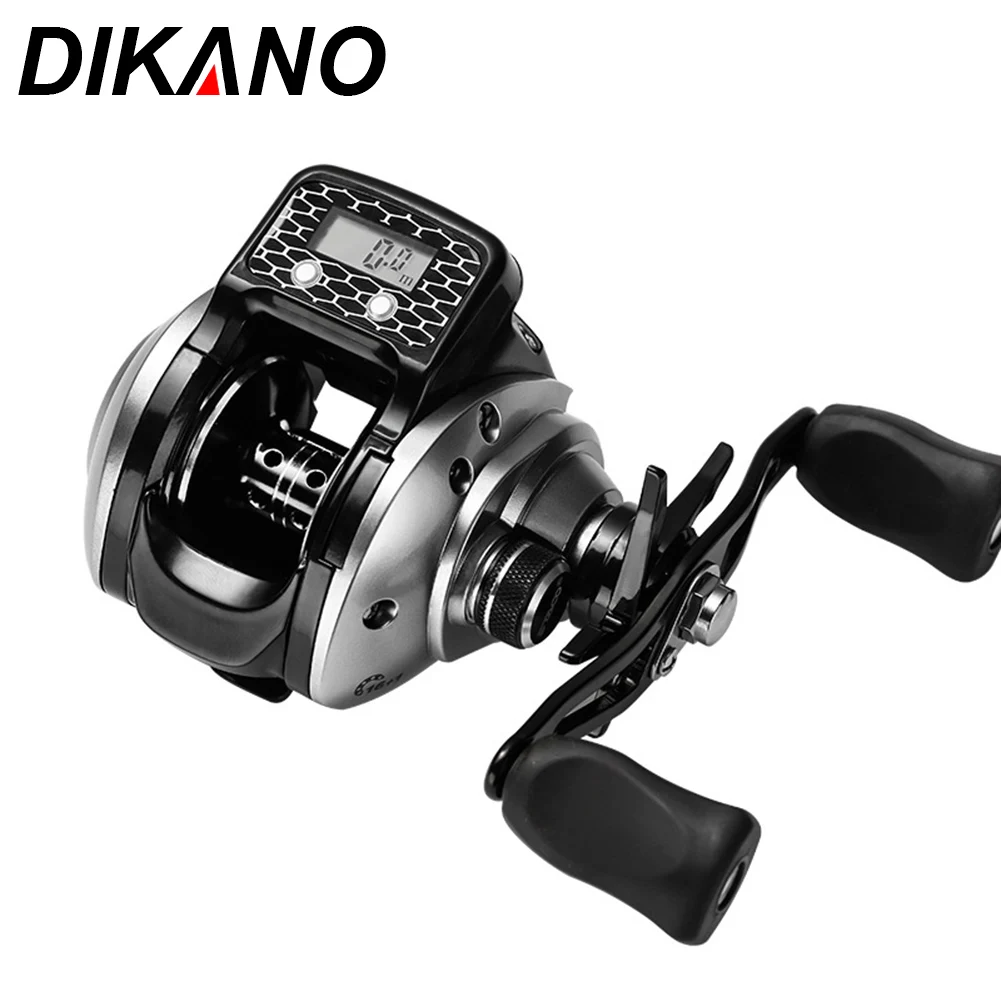 

DIKANO Digital Display Baitcasting Reels Casting Lure Fishing 17 Axes Speed Ratio 6.3:1