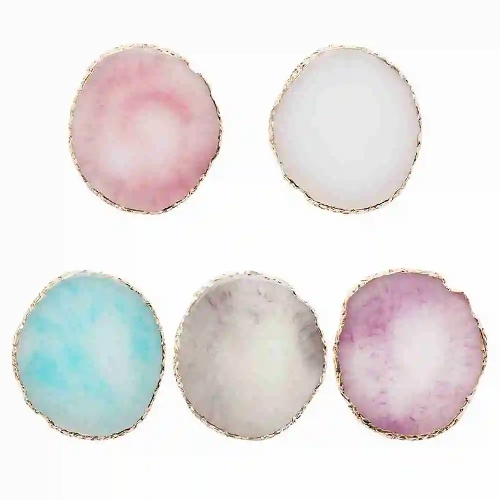 

1pcs Resin Jewelry Display Plate Necklace Ring Earrings Display Painted Palette Tray Jewelry Holder Organizer Decoration