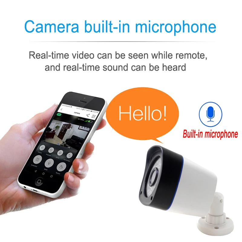 JIENUO 5MP HD POE IP камера Аудио ночное видение инфракрасный открытый водонепроницаемый Cctv видеонаблюдения IPCam HD домашняя камера