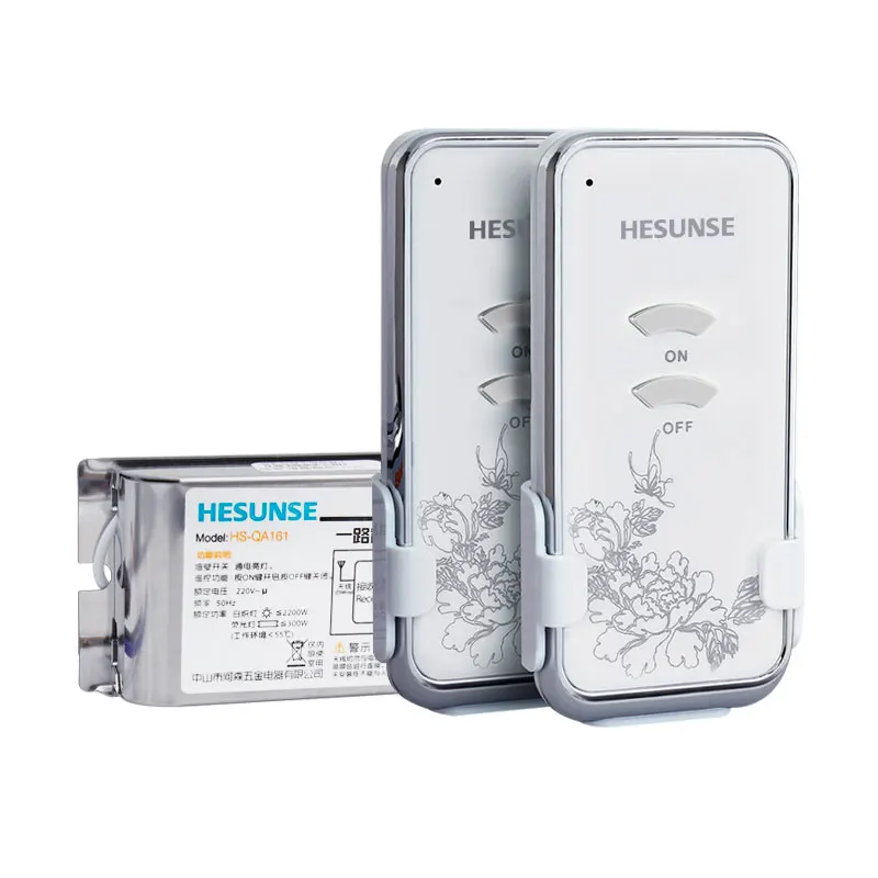 

Free Shipping HS-QA161 2N1 1Ch 85V-250V RF Wireless Remote Switch Suitable For 220V and 110V