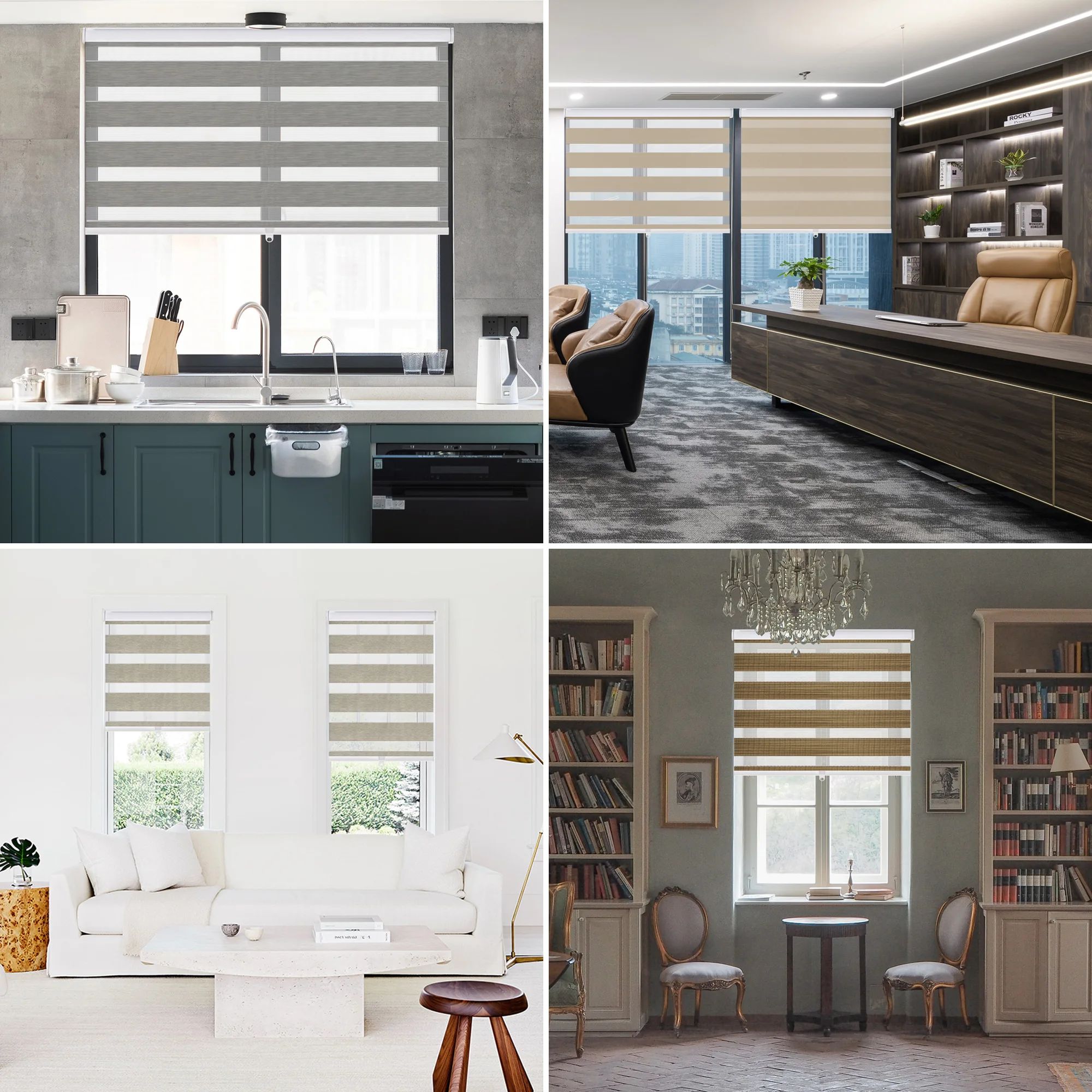 BERISSA Zebra оттенки беспроводной фильтр двойные шторы прозрачные или