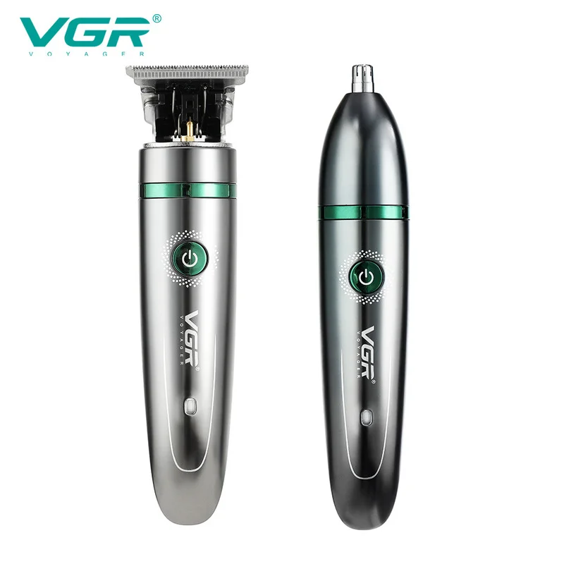 

VGR New USB Charging Clipper 2-in-1 Nose Hair Trimmer Whole Body Washing Electric Hair Clipper Professional Hair Dresser V-258