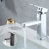 new basin sink bathroom faucet deck mounted hot cold water stainless steel basin mixer taps blackchrome lavatory sink toilettap