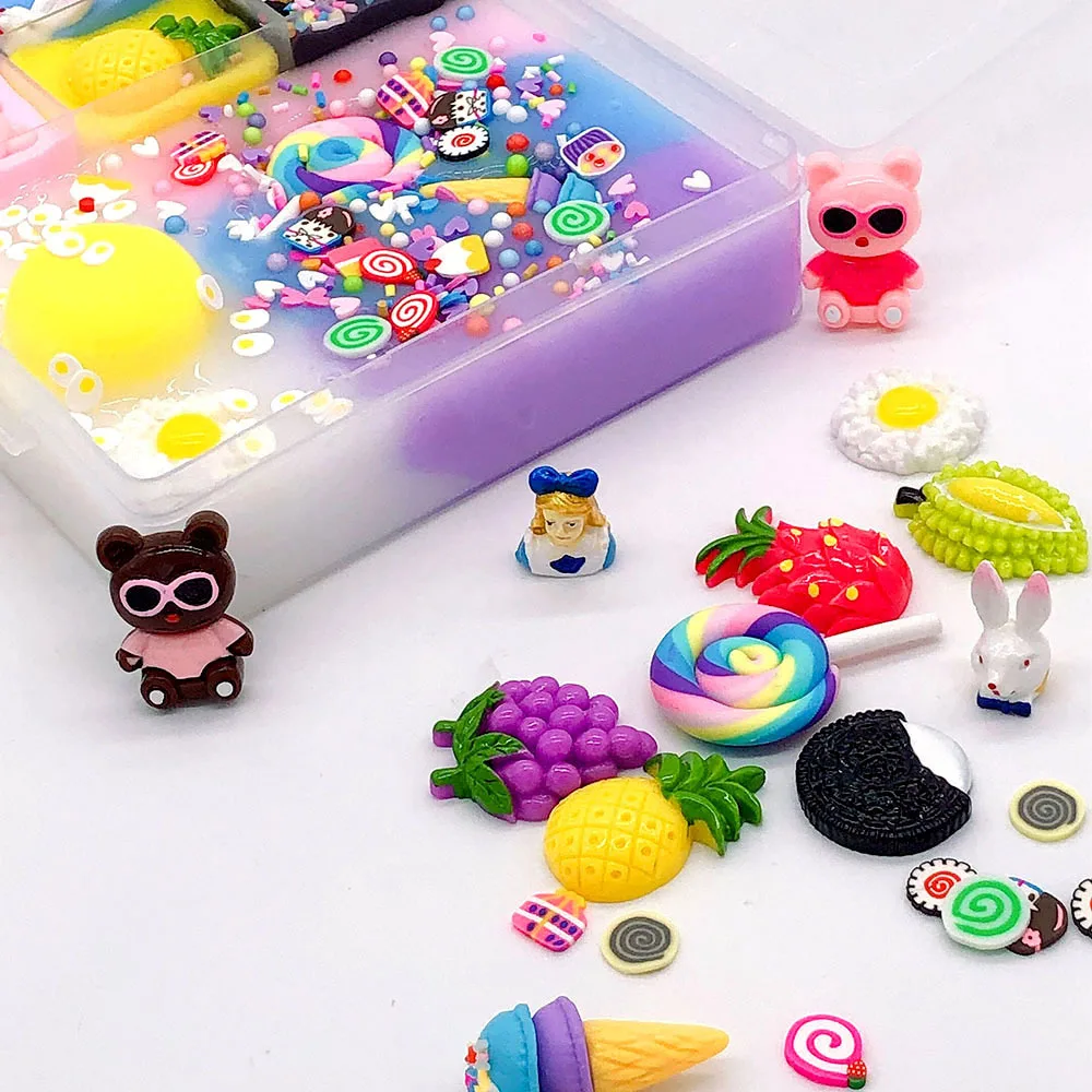 JIMITU фигура новый милый десять решетчатых грязи Кристалл 500 мл DIY тысячи шелковой