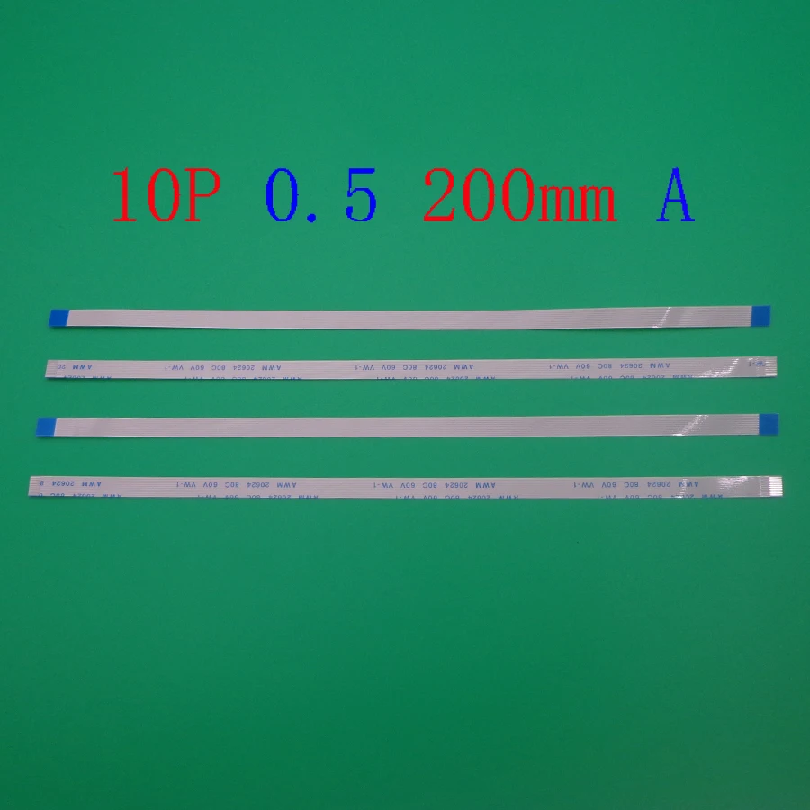 

100pcs/lot FFC FPC flat flexible cable 0.5mm pitch 10pin 10 PIN Forward Length 200mm width 5.5mm Ribbon Flex Cable type A