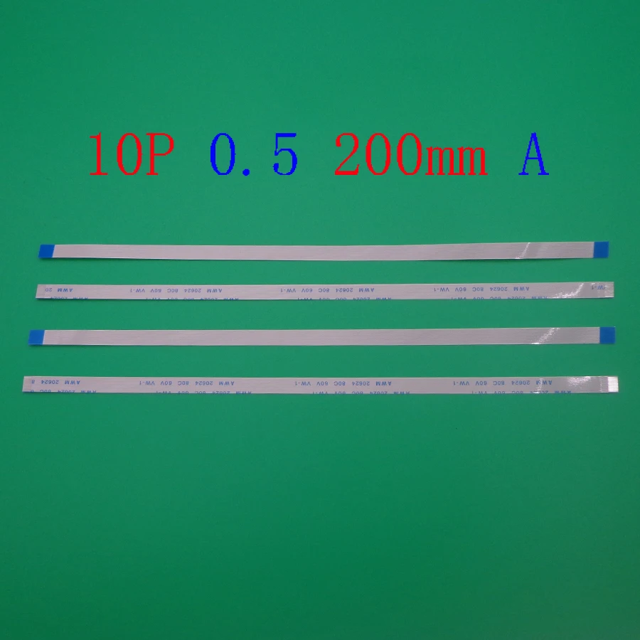 100 шт./лот FFC FPC плоский гибкий кабель 0 5 мм Шаг 10pin 10 PIN Длина вперед 200 ширина