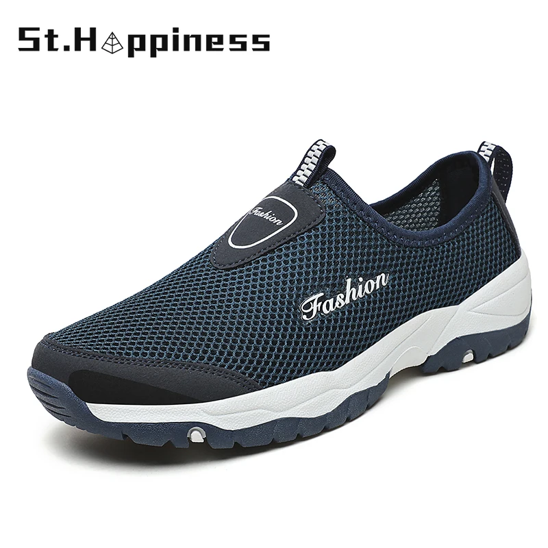 2021 Summer New Men's Outdoor Casual Sport Shoes Mesh Breathable Running Sneakers Fashion Lightweight Training Shoes Big Size