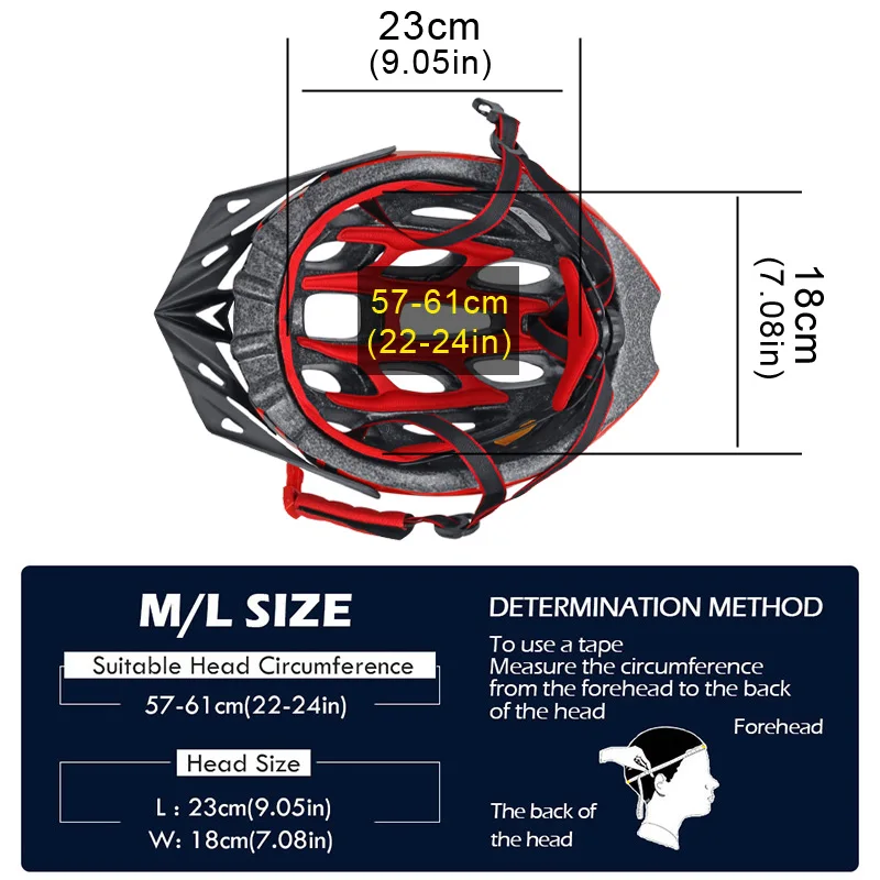 Легкий велосипедный шлем регулируемый размер спортивный горный велосипед MTB