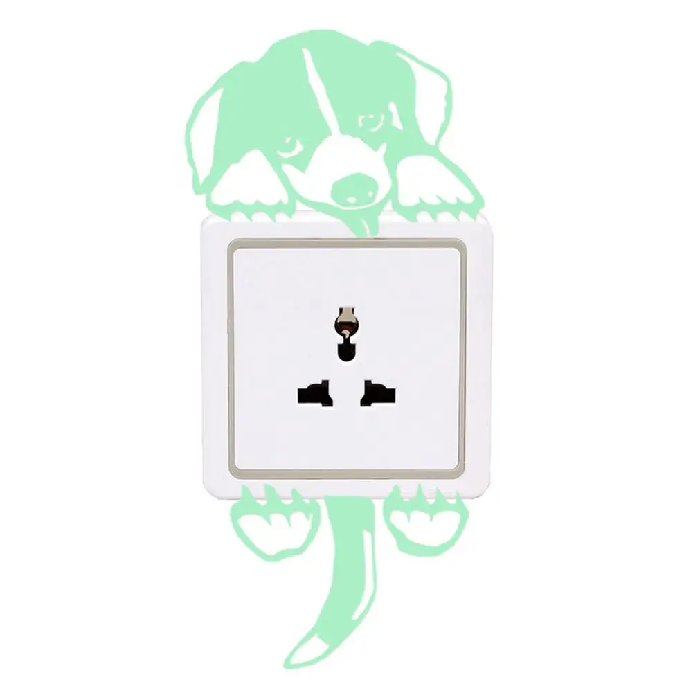 Светильник переключатель наклейки светящиеся на стену с рисунком светится в