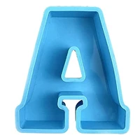 large size 3d alphabet epoxy resin silicone mold capital letter symbol crystal word casting mould for birthday party home decor