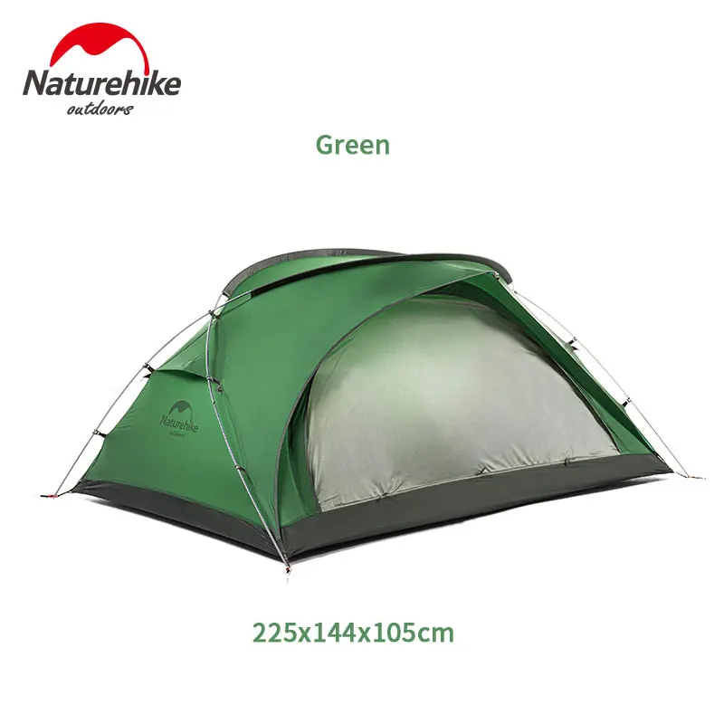 Billig Naturehike 20D Nylon Camping Zelt Im Freien 2 Personen Ultraleicht Doppel Tür Zelt Net Garn Belüftung Zelt Doppel Schicht Freies Matte