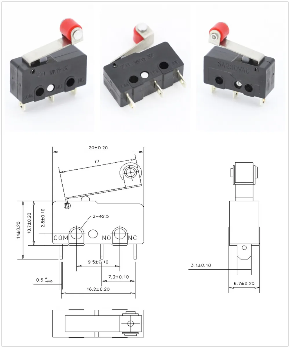 10 шт./партия концевой выключатель 3 Pin/2 Pin высокое качество и длительный срок службы все новые 5A 250VAC KW11-3Z микро переключатель такт переключатель вкл