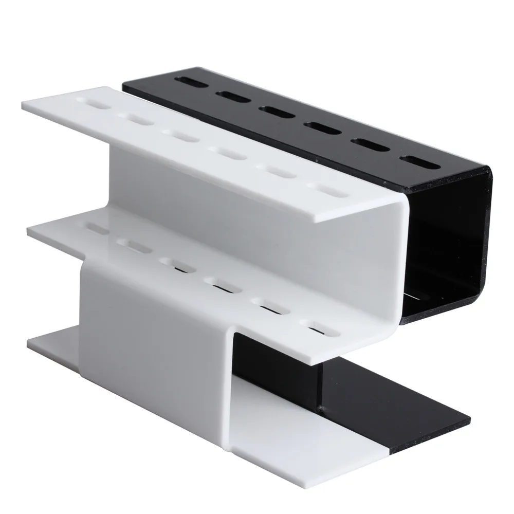 Стеллаж для хранения ресниц с 6 отверстиями белый/черный/мрамор/Роза инструменты