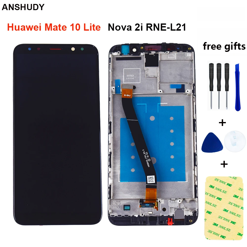 Для huawei mate 10 Lite/G10/G10 Plus/Maimang 6 сенсорный экран сенсорная панель стекло + ЖК-дисплей