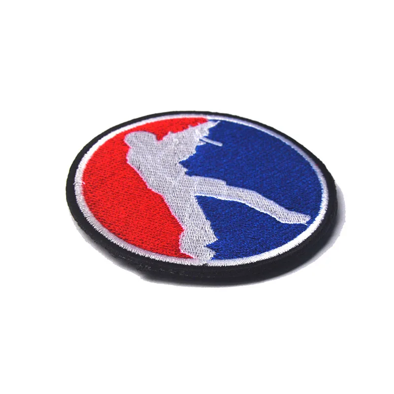 1 шт. горячим паром CS двухсторонняя 100% Вышитые тактический форма знак крючок для