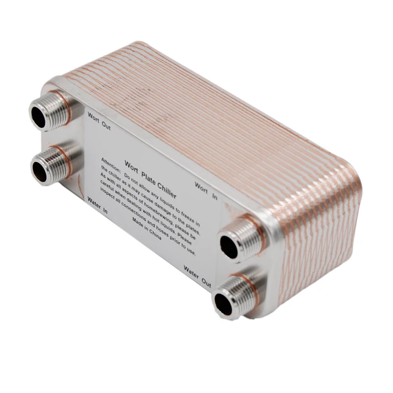 Домашний пивной Чиллер с 30 тарелками мужской чиллер 1/2 &quotNPT теплообменник из