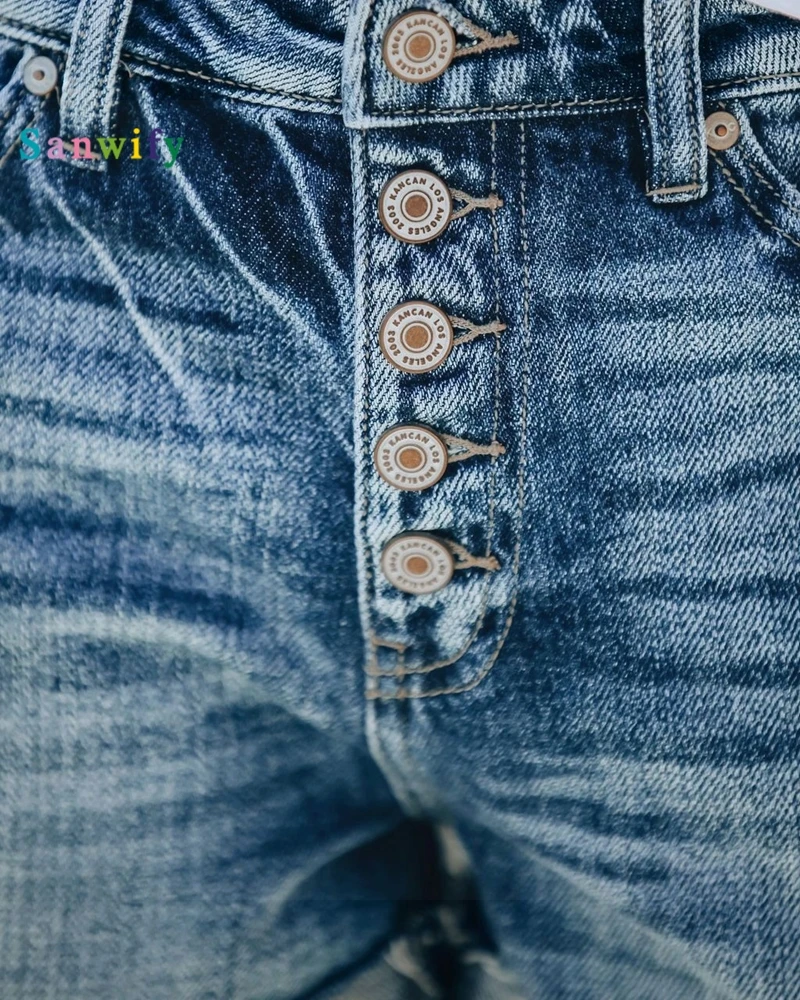 

High Waist Women Short Summer Fashion Sexy Ripped Denim Shorts New Casual Push Up Vintage Denim Shorts Streetwear