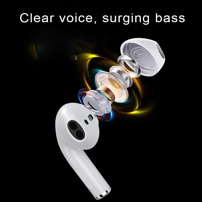 Portable wireless Tws portable wireless earphones bluetooth hd comfortable low stereos reduce noise to enlarge