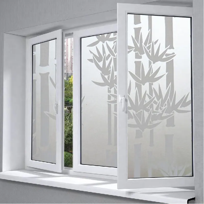 Матовый белый матовый оконная пленка для Ванная комната самоклеющиеся
