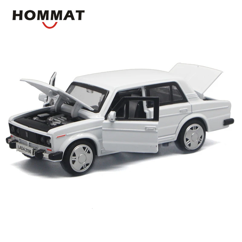 Hommate 1:32 Масштаб классический ВАЗ Лада 2106 модель автомобиля игрушка сплав металл литая модель игрушечного автомобиля Модель автомобиля подарок Автомобили Дети игрушки для детей