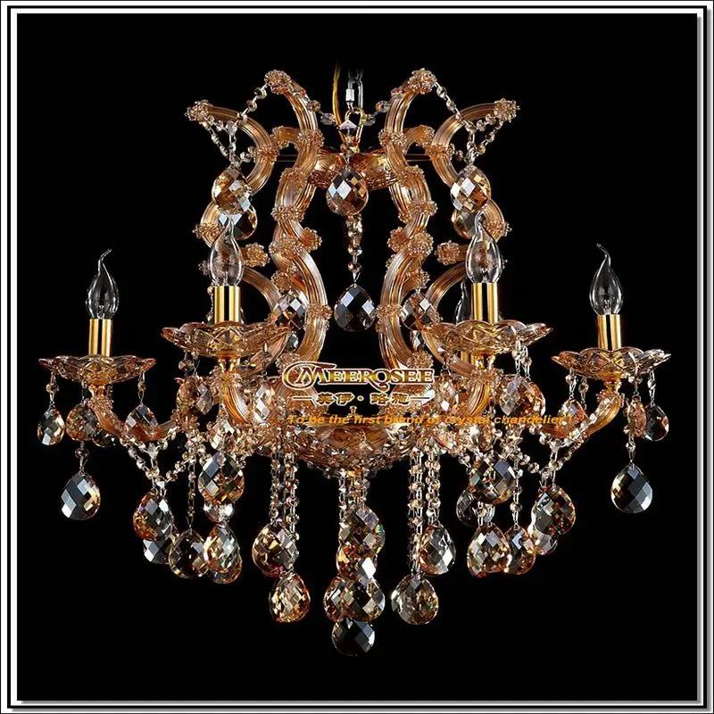 Современный Янтарный хрустальный светильник люстры с кристаллом K9 в стиле Марии
