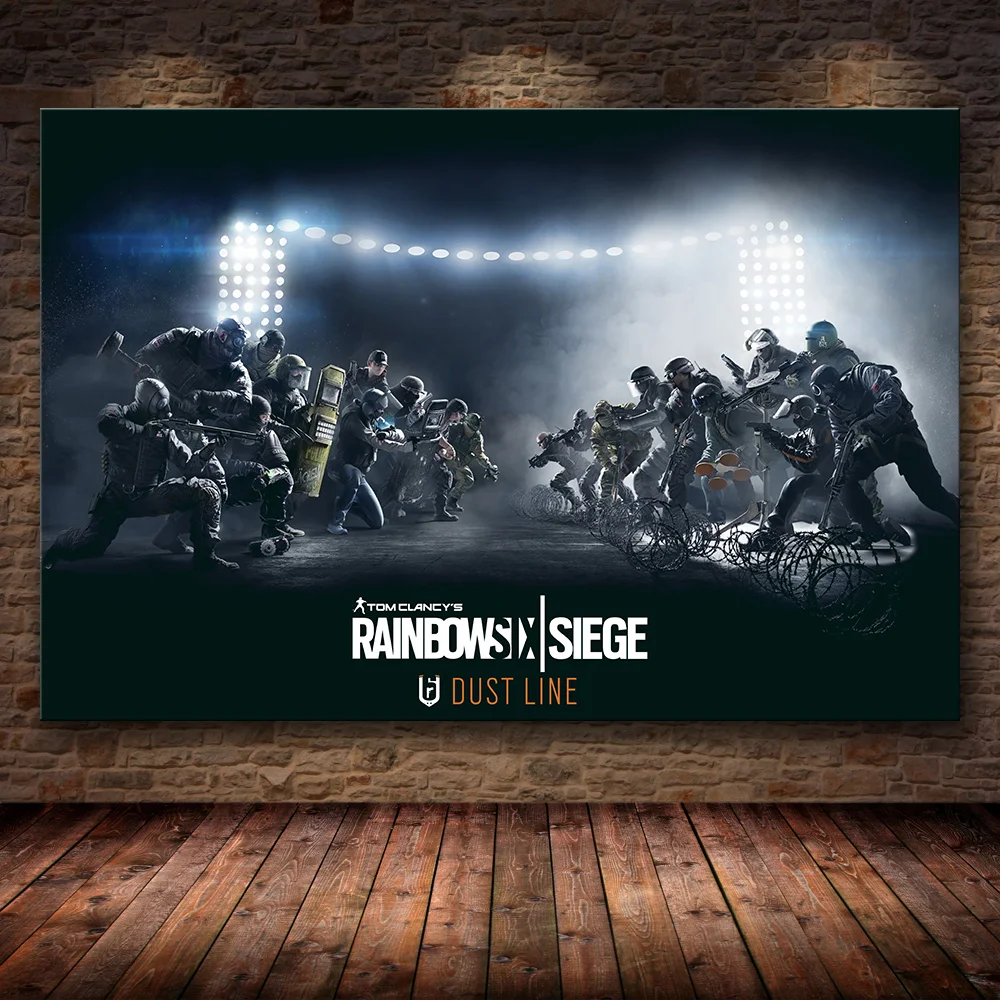 04 Unframed постер украшение картина Tom Clancy's Rainbow Six Siege на HD холсте картина искусство картина маслом - Цвет: 04