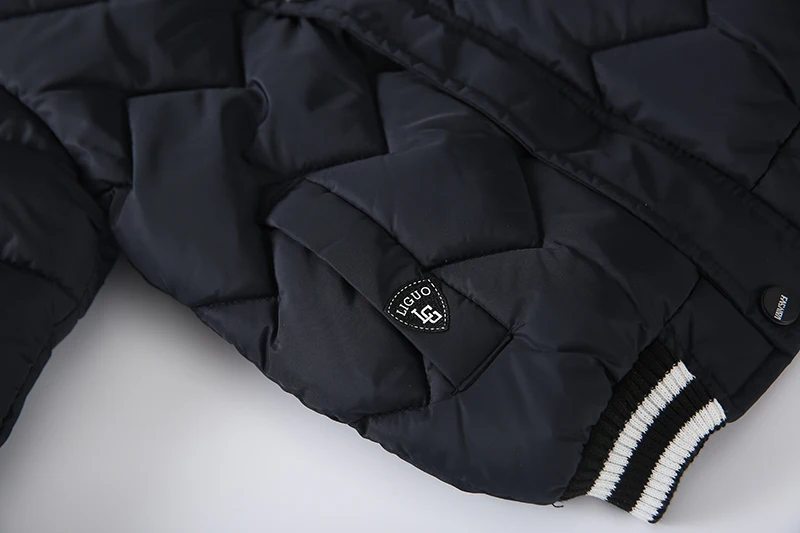 

2020 Winter Kids Boy Windproof Hooded Down Coat Winter Baby Clothes Children Cotton-padded Outerwear Jacket Thick Warm Jackets