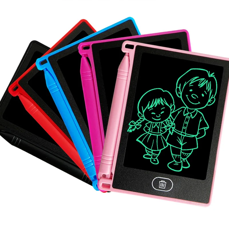 

4.4 Inch LCD Writing Board Electronic Drawing Interactive Game Board Digital Color Writing Board Gift Pen for Children and Adult