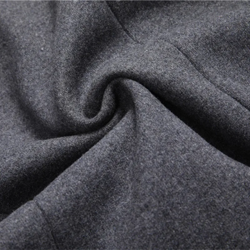 

FGKKS Winter Brand Wool Blends Coats Men Fashion Simple Solid Color Wool Overcoat Men's Business Casual Wild Wool Coat Male