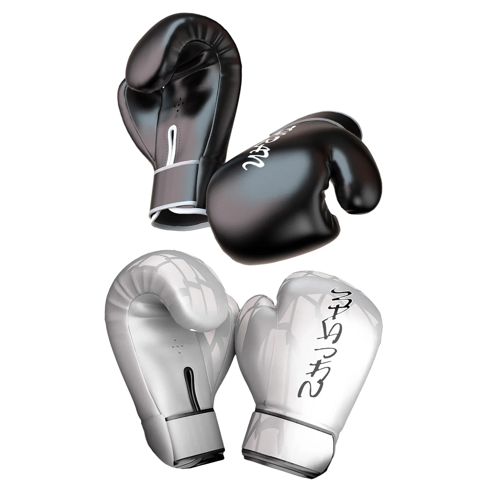 

Boxing Training Gloves Sparring Muay Thai Punching Bag Mitts 10oz_Black